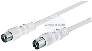 Antennen-Koaxkabel, weiss 75 Ohm Antennen-Koaxkabel-weiss-75-Ohm-0