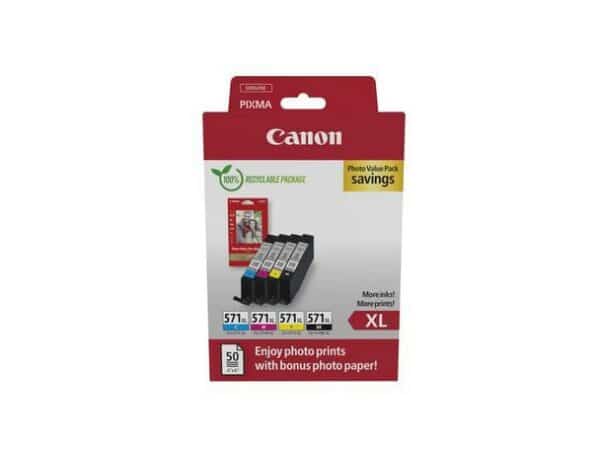 Canon-CLI-571PA-Multipack-Tinte-BKCMY-Photopapier-0