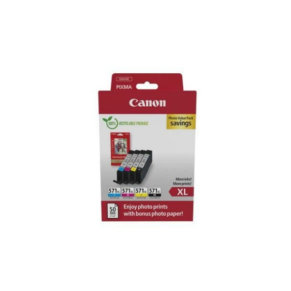 Canon-CLI-571PA-Multipack-Tinte-BKCMY-Photopapier-0