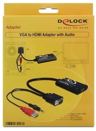 DeLOCK VGA zu HDMI Adapter mit Audio DeLOCK-VGA-zu-HDMI-Adapter-mit-Audio-0