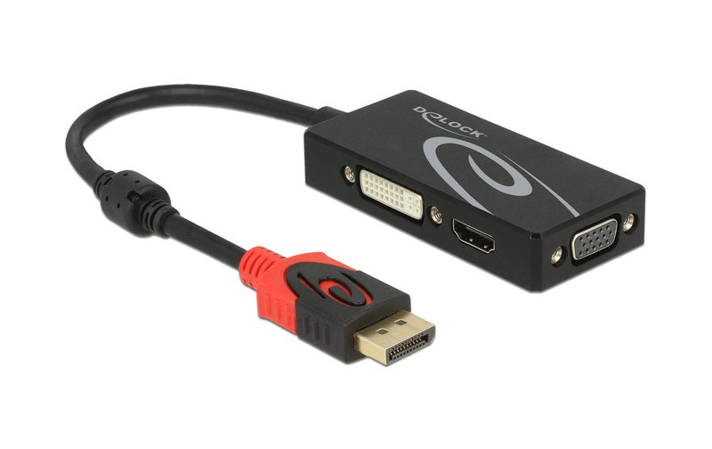 Delock Adapter 4K DisplayPort - HDMI/DVI-I/VGA Delock-Adapter-4K-DisplayPort---HDMIDVI-IVGA-0