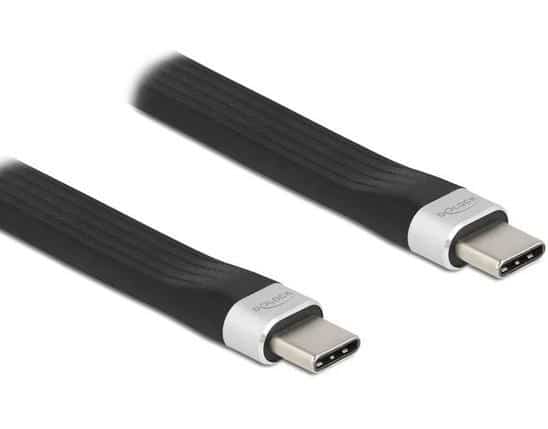 Delock-USB-C-zu-USB-C-Flachbandkabel-0135-m-0
