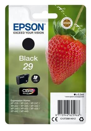 EPSON Tintenpatrone schwarz T298140 XP-235/335/435 175 Seiten EPSON-Tintenpatrone-schwarz-T298140-XP-235335435-175-Seiten-0