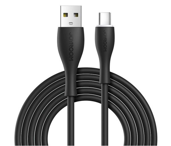 Joyroom USB A zu USB C, Schwarz, 2 m Joyroom-USB-A-zu-USB-C-Schwarz-2-m-0