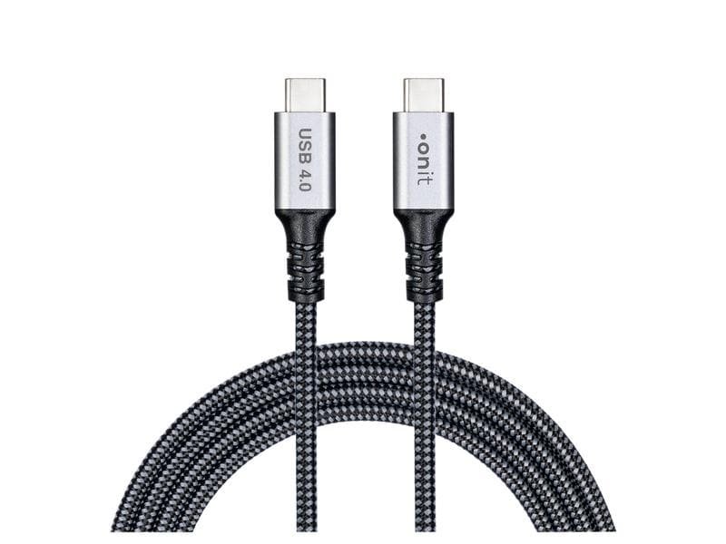 Onit USB C zu USB C 2m Schwarz Onit-USB-C-zu-USB-C-2m-Schwarz-0