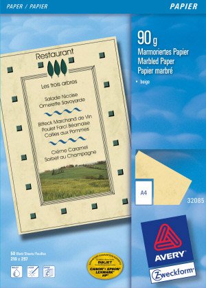 Papier A4 marmoriert 90g beige 50Bl. Papier-A4-marmoriert-90g-beige-50Bl-0