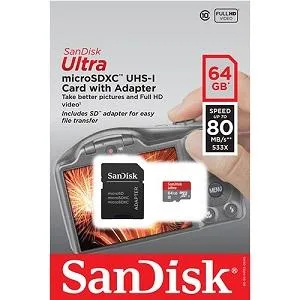 SANDISK Ultra microSDXC + SD Ad. 64GB SANDISK-Ultra-microSDXC--SD-Ad-64GB-0