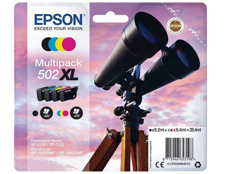 T02W640 Epson Multipack 502XL CMYBK T02W640-Epson-Multipack-502XL-CMYBK-0