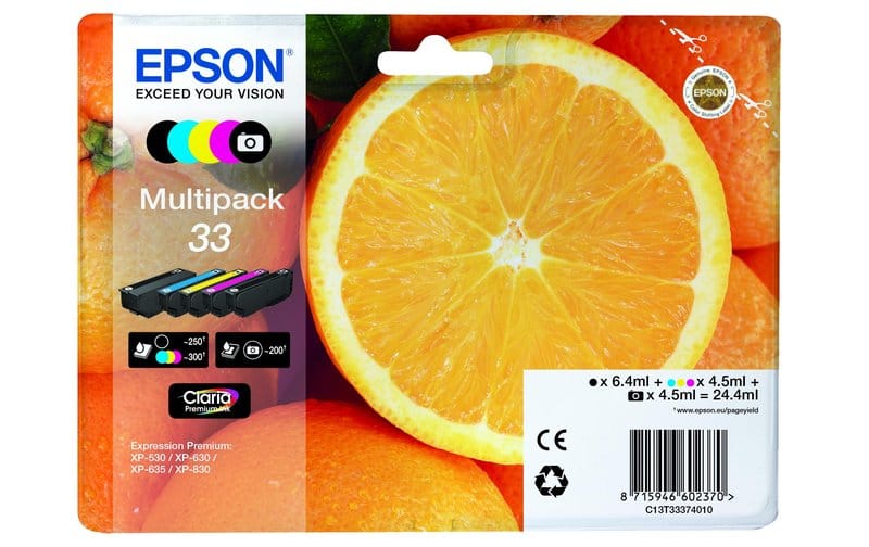 T335740 Epson Tintenpatrone 33 VAL T335740-Epson-Tintenpatrone-33-VAL-0