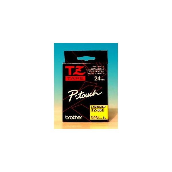 TZ-651-Ptouch-Band-laminiert-gelbschw-0