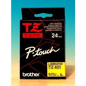TZ-651-Ptouch-Band-laminiert-gelbschw-0