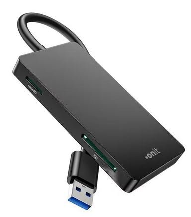 USB-A SD-Kartenleser, Grau USB-A-SD-Kartenleser-Grau-0